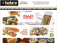 Tablet Screenshot of hebrepackaging.com